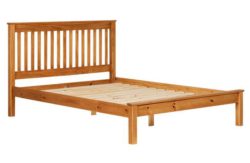 Collection Aspley Small Double Bed Frame - Oak Stain.